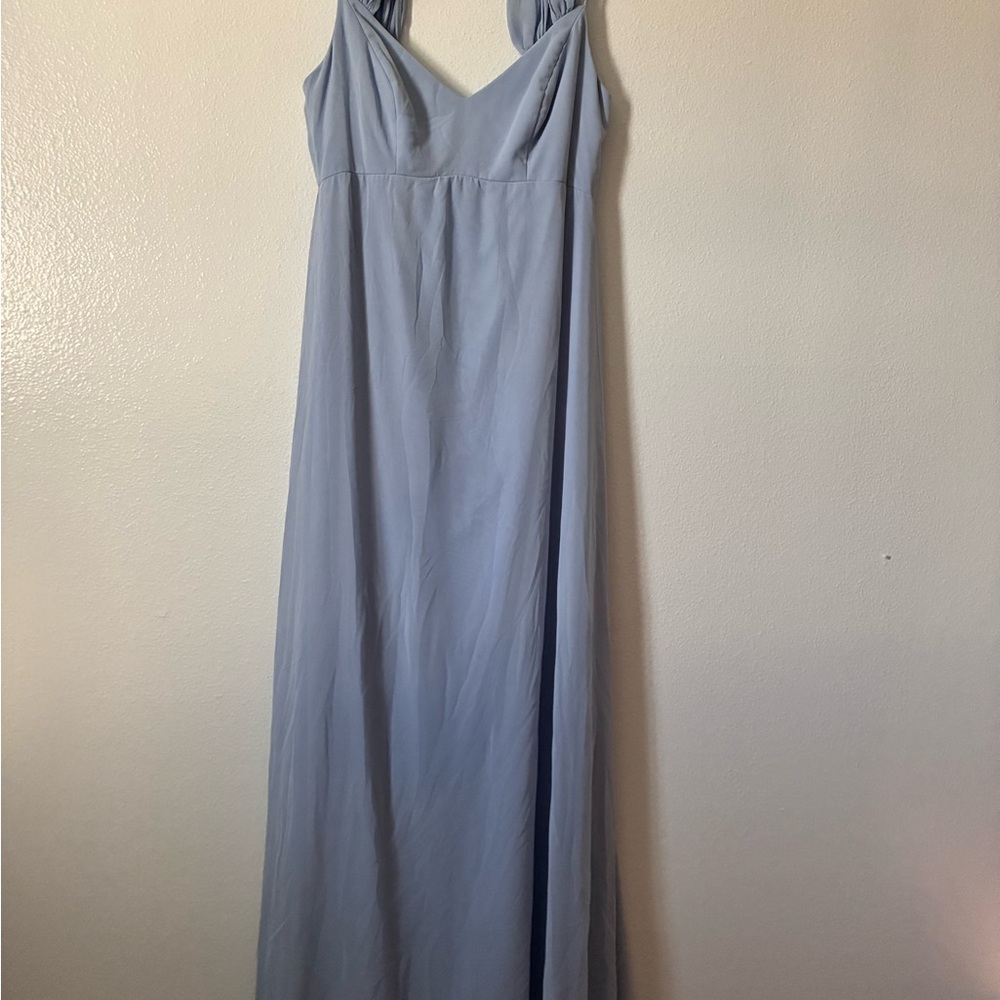 Dessy Collection Light Blue Maxi Dress